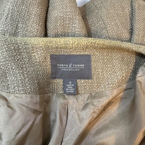 Forth & Towne Gold Sequin Tweed‎ Jacket  12 - Picture 5 of 6